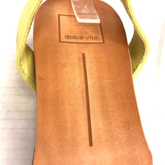 DOLCE VITA X ANTROPOLOGIE VIVIAN LEATHER AND TEXTILE SANDALS WOMENS SIZE 9.5M - Picture 9 of 11